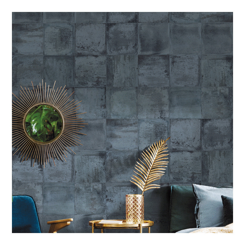 Zellige - Carrelage bilotti blue 20x20 cm effet carreaux ciment déco