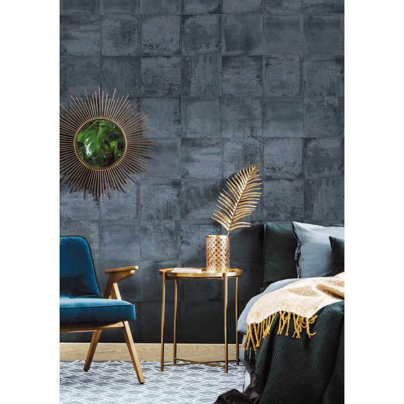 Zellige - Carrelage bilotti blue 20x20 cm effet carreaux ciment déco