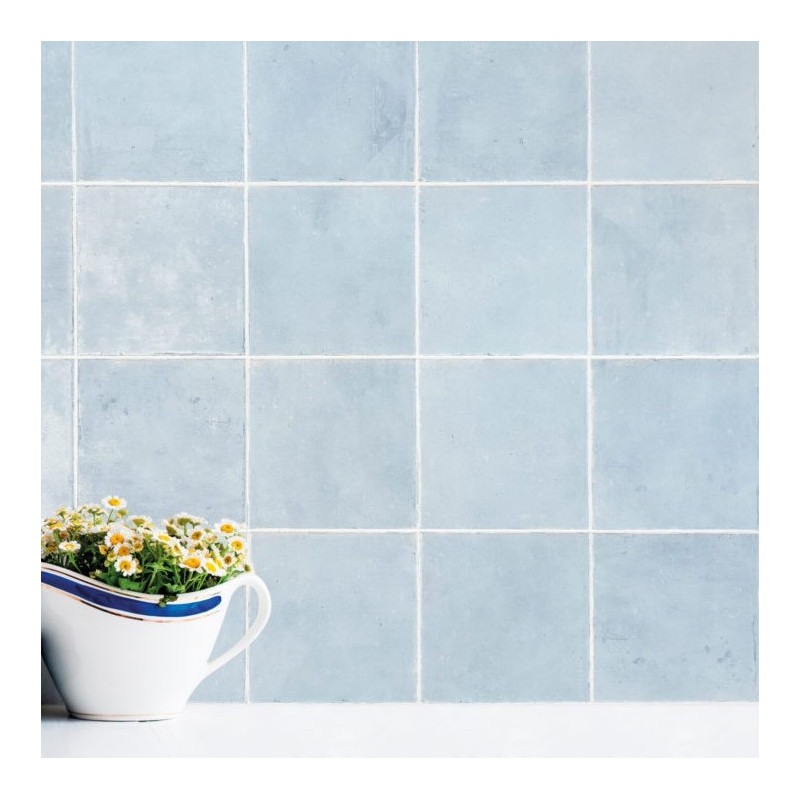 Zellige - carrelage MARINA BLUE 15x15 cm effet carreaux ciment