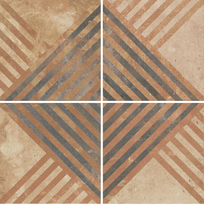 Terre cuite - Carrelage déco ANGELA 11.5x11.5 cm effet terre cuite