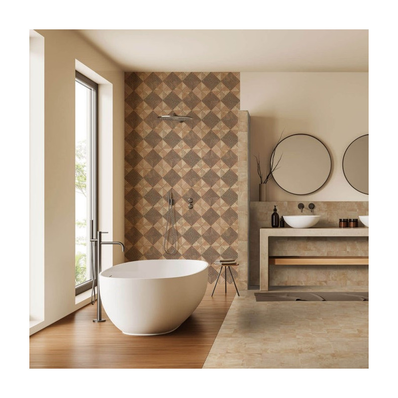 Terre cuite - Carrelage déco ANGELA 11.5x11.5 cm effet terre cuite