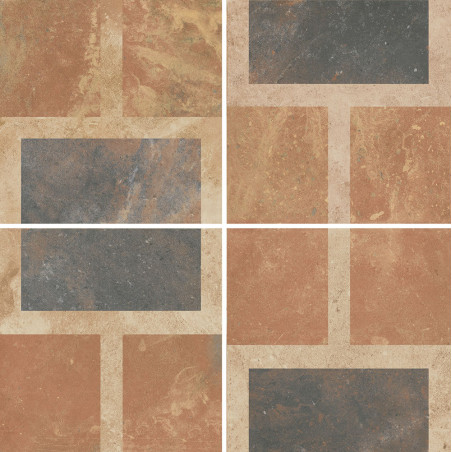 Echantillon - echantillon Carrelage déco CLAUDIA 11.5x11.5 cm effet terre cuite