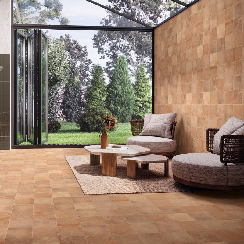 Terre cuite - carrelage CLEO 20x20 cm effet terre cuite