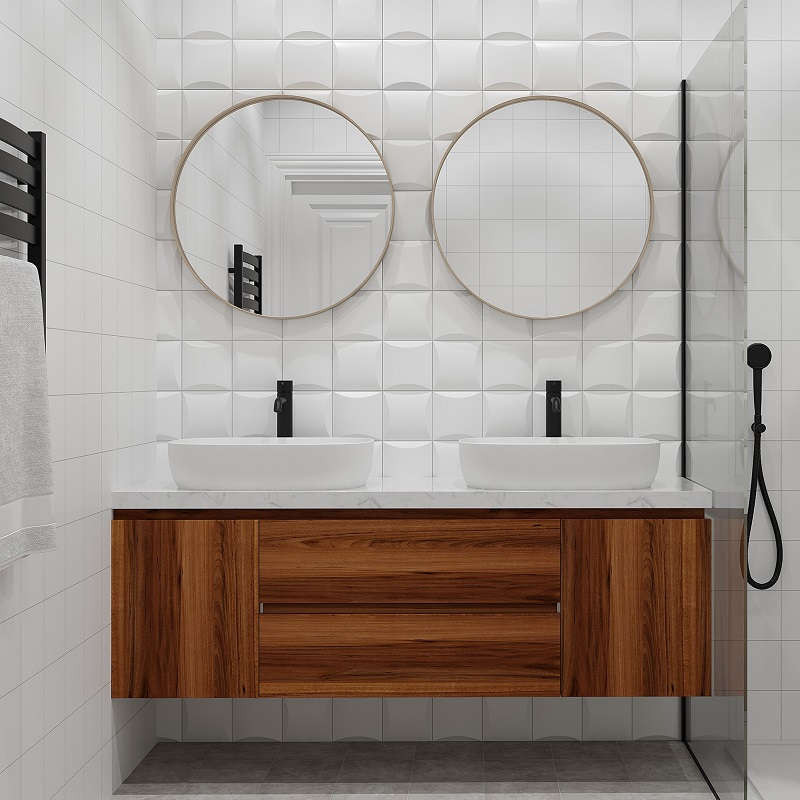 Carrelage 3D relief - carrelage 3D white mat 15x15 cm