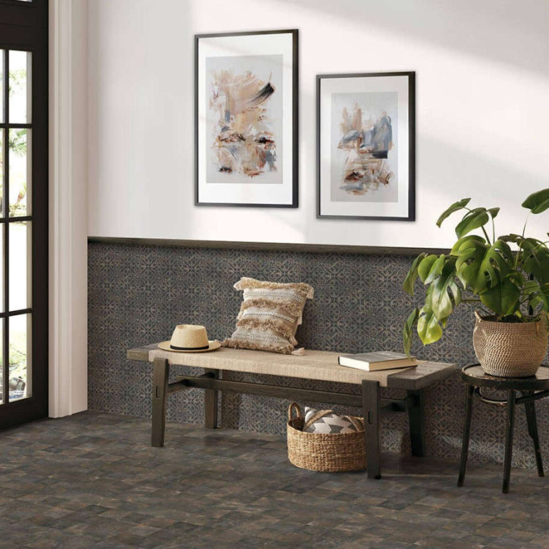 Carreaux ciment - Carrelage VERDI 11.5x11.5 cm effet carreaux ciment