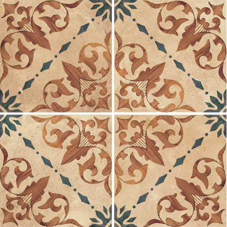 Echantillon - echantillon Carrelage GRETA 11.5x11.5 cm effet carreaux ciment