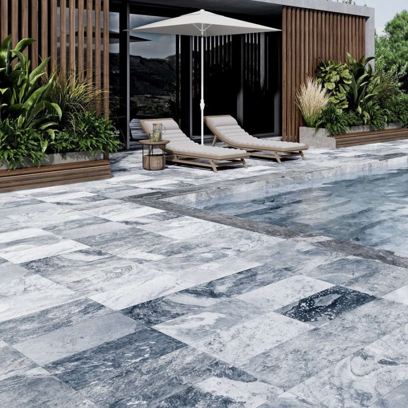 Carrelage - BALI ASH 30x60 cm EFFET PIERRE DE BALI