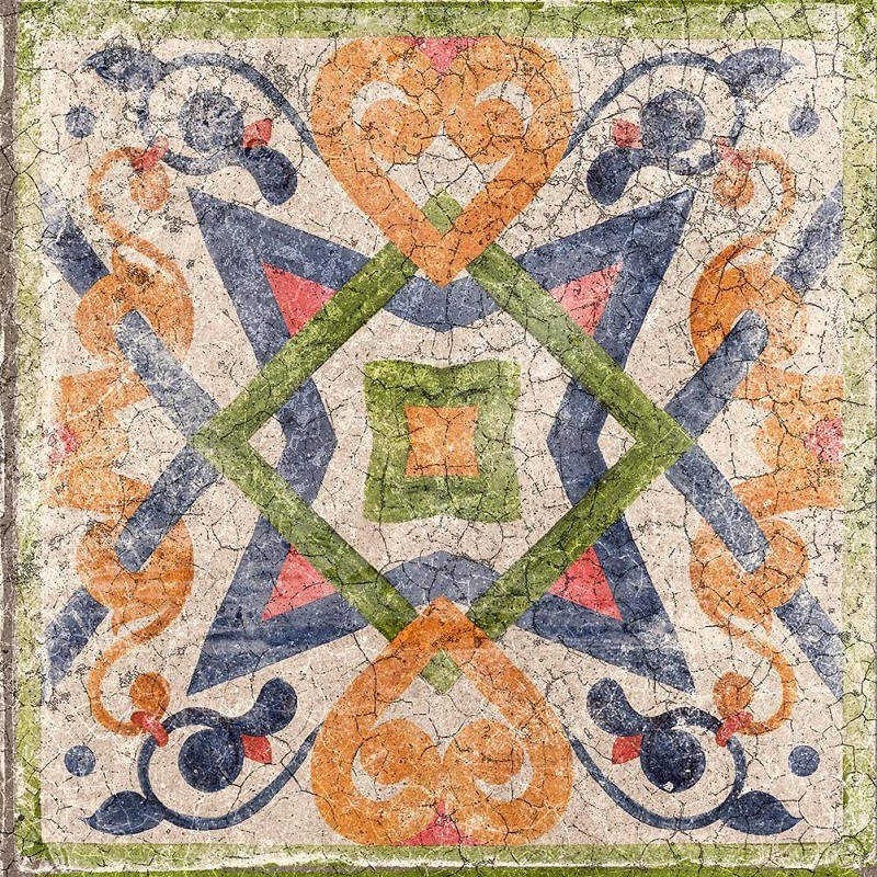 Carreaux ciment - Carrelage mix santacruz 15x15 cm effet carreaux ciment vieilli