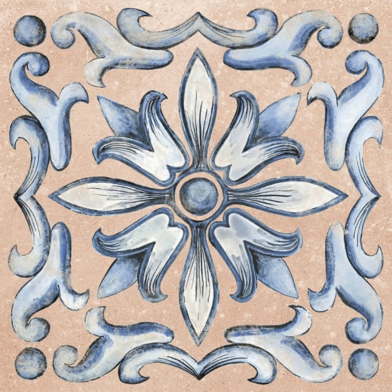 Echantillon - echantillon carrelage cotto deco 25x25 cm effet carreaux ciment