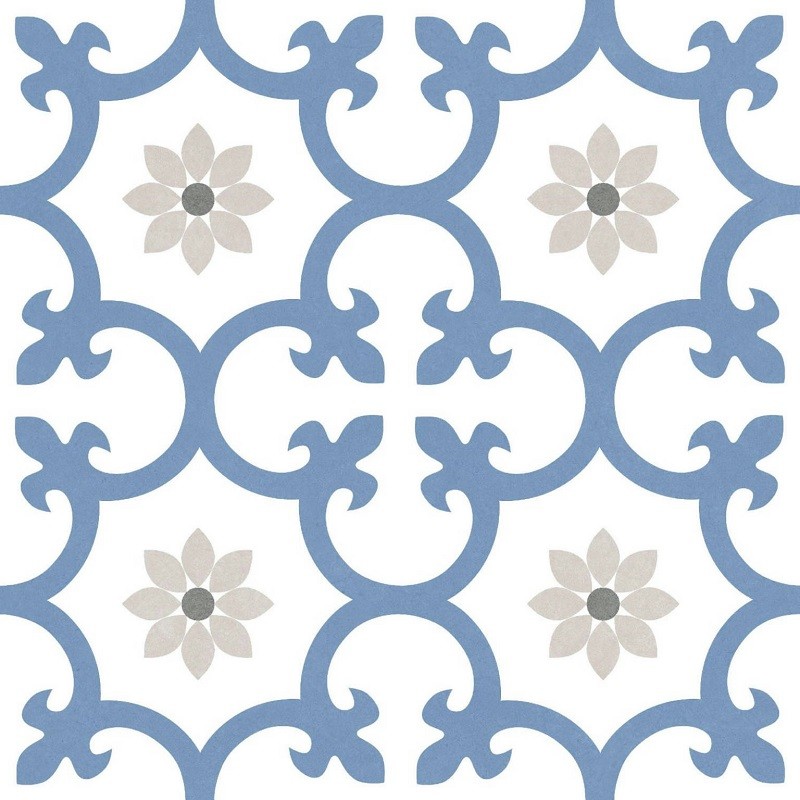 Carreaux ciment - carrelage dalia niagara 25x25 cm effet carreaux ciment