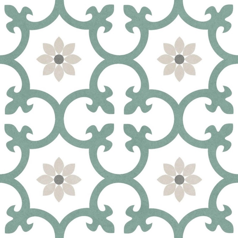 Echantillon - echantillon carrelage dalia kale 25x25 cm effet carreaux ciment