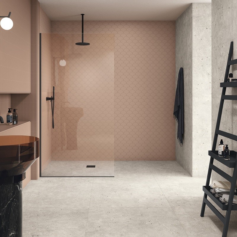 Effet béton - carrelage effet béton AMA AVORIO 90x90 cm rectifié