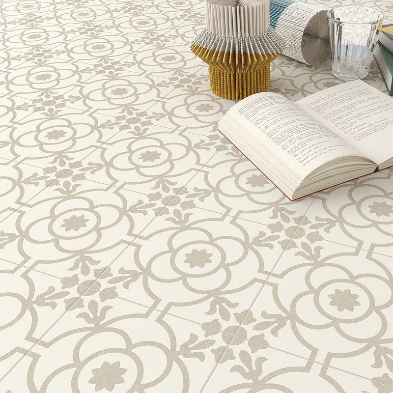 Carreaux ciment - carrelage effet carreaux ciment 20x20 cm GALICIA