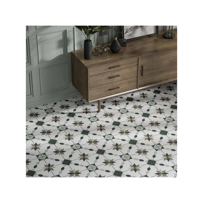 Carreaux ciment - Carrelage effet carreaux ciment 20x20 cm ZECCA