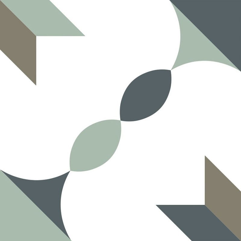 Echantillon - echantillon Carrelage effet carreau ciment 20x20 cm ZECCA