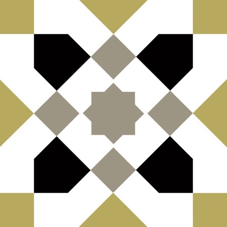 Echantillon - echantillon Carrelage effet carreau ciment 20x20 cm ESCOBA