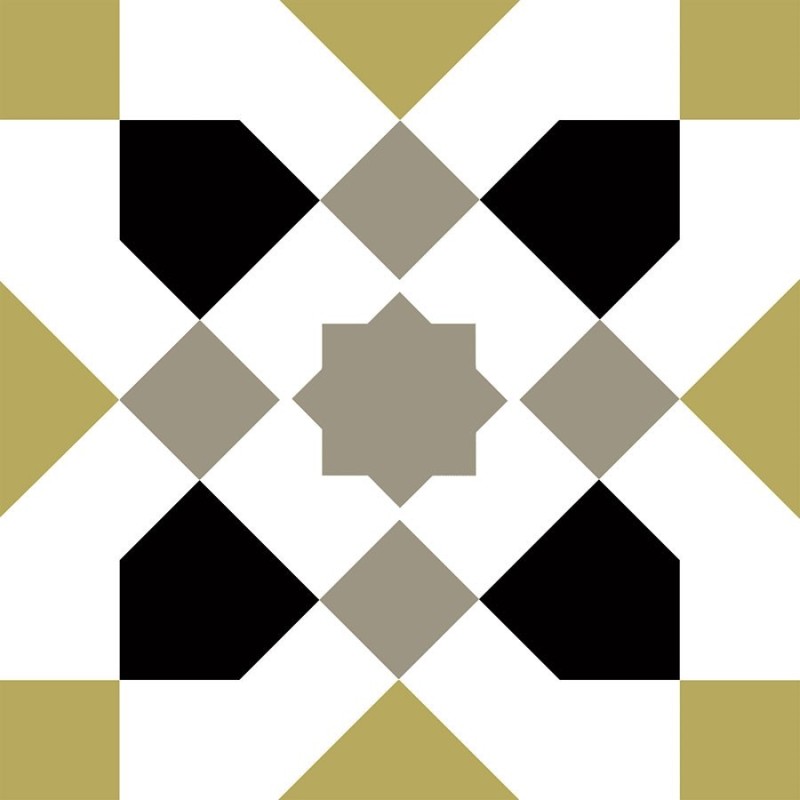 Echantillon - echantillon Carrelage effet carreau ciment 20x20 cm ESCOBA