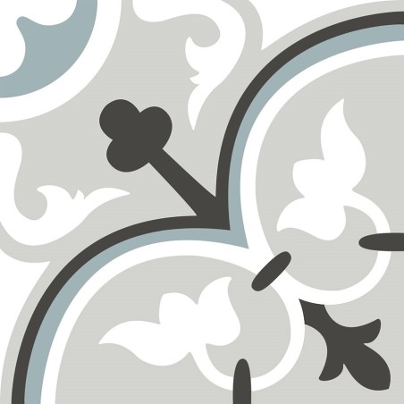 Echantillon - echantillon Carrelage effet carreau ciment 20x20 cm CENIZA FLORAL