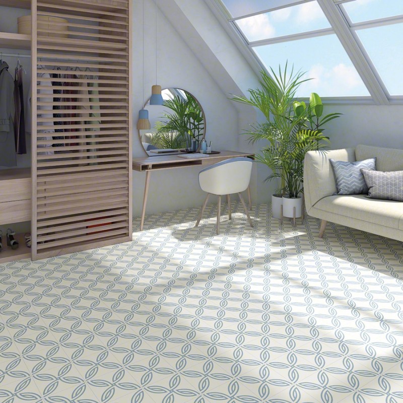 Carreaux ciment - carrelage effet carreaux ciment 20x20 cm andréa