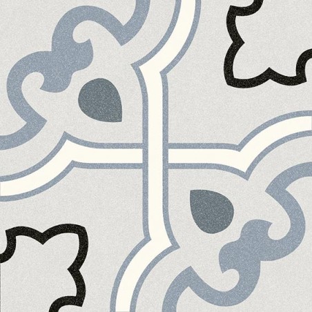 Echantillon - echantillon carrelage effet carreaux ciment 20x20 cm carla