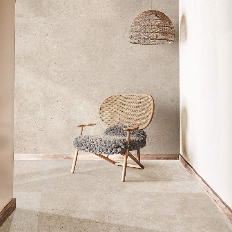 Carrelage travertin - Effet pierre - carrelage imitation travertin 60x120 cm TIVOLI rectifié