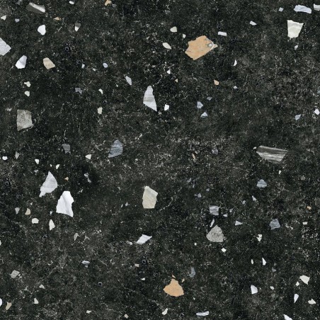 Echantillon - echantillon carrelage imitation terrazzo 66x66 cm dark