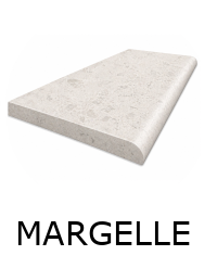 Margelle imitation pierre blanche BRECCIA White