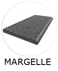 Margelle terrazzo GEOTECH Anthracite