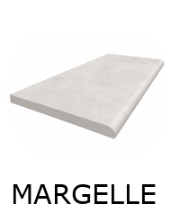 Margelle GROUND PERLA 30x60x2 cm finition DEMI-LUNE antidérapante