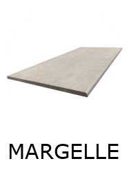 MARGELLE CONCRETE MOKA 33x120x1.4 cm