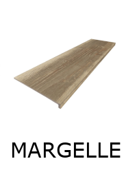 MARGELLE MADAGASCAR NOCE 33x120x3.2 cm Effet bois antidérapante R11