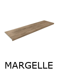 MARGELLE SANDALO 33x120x3.2 cm Effet bois antidérapante R11