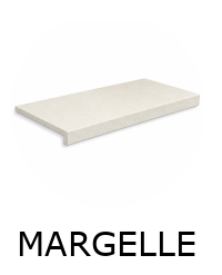 MARGELLE VENDOME WHITE 62,6x31,7x3,8cm antidérapante R11