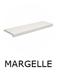 MARGELLE VENDOME WHITE 97,9x31,7x3,8cm antidérapante R11