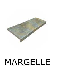 MARGELLE SAINT TROPEZ VERDE 62,6x31,7x3,8cm antidérapante R11