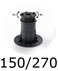 Plot autonivelant pour dalle terrasse 150/270 mm