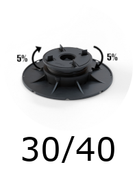 Plot autonivelant pour dalle terrasse 30/40 mm