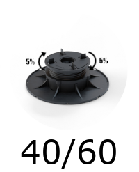 Plot autonivelant pour dalle terrasse 40/60 mm