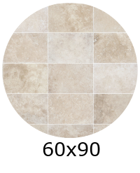 Carrelage rectangulaire imitation travertin 60x90 extérieur R11