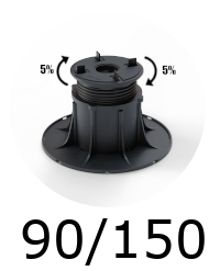 Plot autonivelant pour dalle terrasse 90/150 mm
