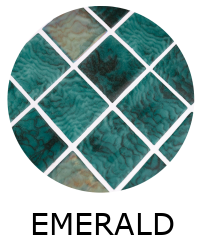 Emaux de Verre Onix 5x5cm EMERALD effet métallique