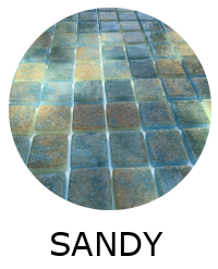Emaux de Verre REVIGLASS 5x5cm Sandy Bali