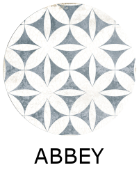 Carrelage ABBEY BLUE 20x20 cm effet carreau ciment vieilli