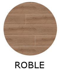 Lame PVC clipsable ALBEOS ROBLE effet bois 23,2x123,5 cm