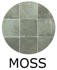 carrelage ALGARRA OAK MOSS 10x10 cm effet zellige