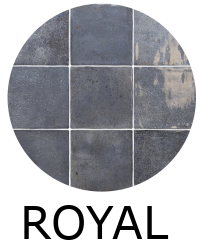 carrelage ALGARRA DEEP ROYAL 10x10 cm effet zellige