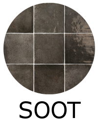 carrelage ALGARRA SOOT 10x10 cm effet zellige