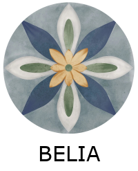 Carrelage BELIA 15x15 cm effet carreaux ciment vieilli