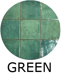 Carrelage zellige Easy Block Green 32×62,5 cm