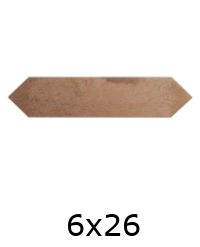 Carrelage effet terre cuite CALDERA TERRA 6x26